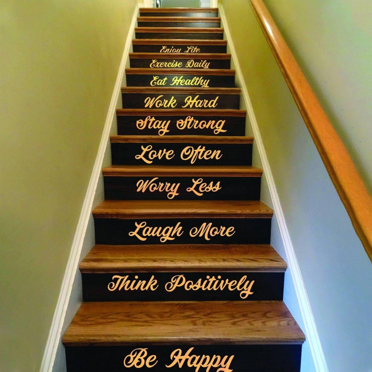 Vinyl Staircase Decals: Elegant Inspirations for a Stunning Stairway Design - Decords