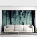 Enchanted Forest NightScenery Mural: Foggy Tree Wall Art Decor - Decords