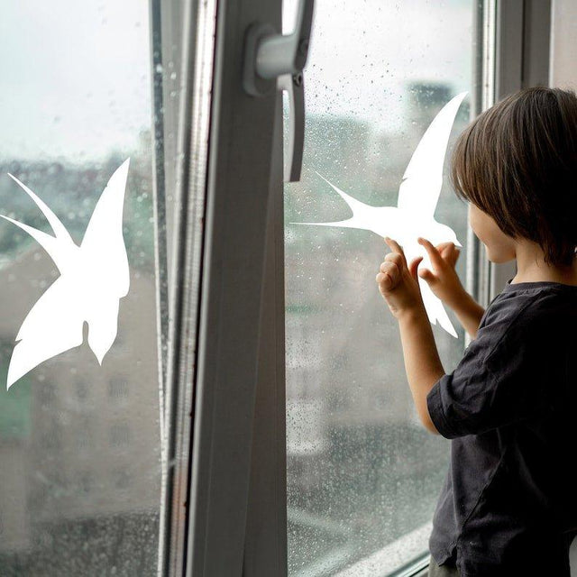 FeatherGuard - Bird Protection Window Decals, Safe for Birds and Windows - Decords