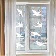 Bird Safety Window Decals by FeatherGuard - Collision Awareness Adhesive Stickers - Decords