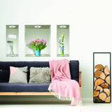 Floral Elegance 3D Wall Decals - Decords