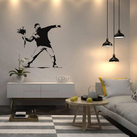 Artistic Floral Expression Wall Decal: Enhance Your Space with Sophistication - Decords