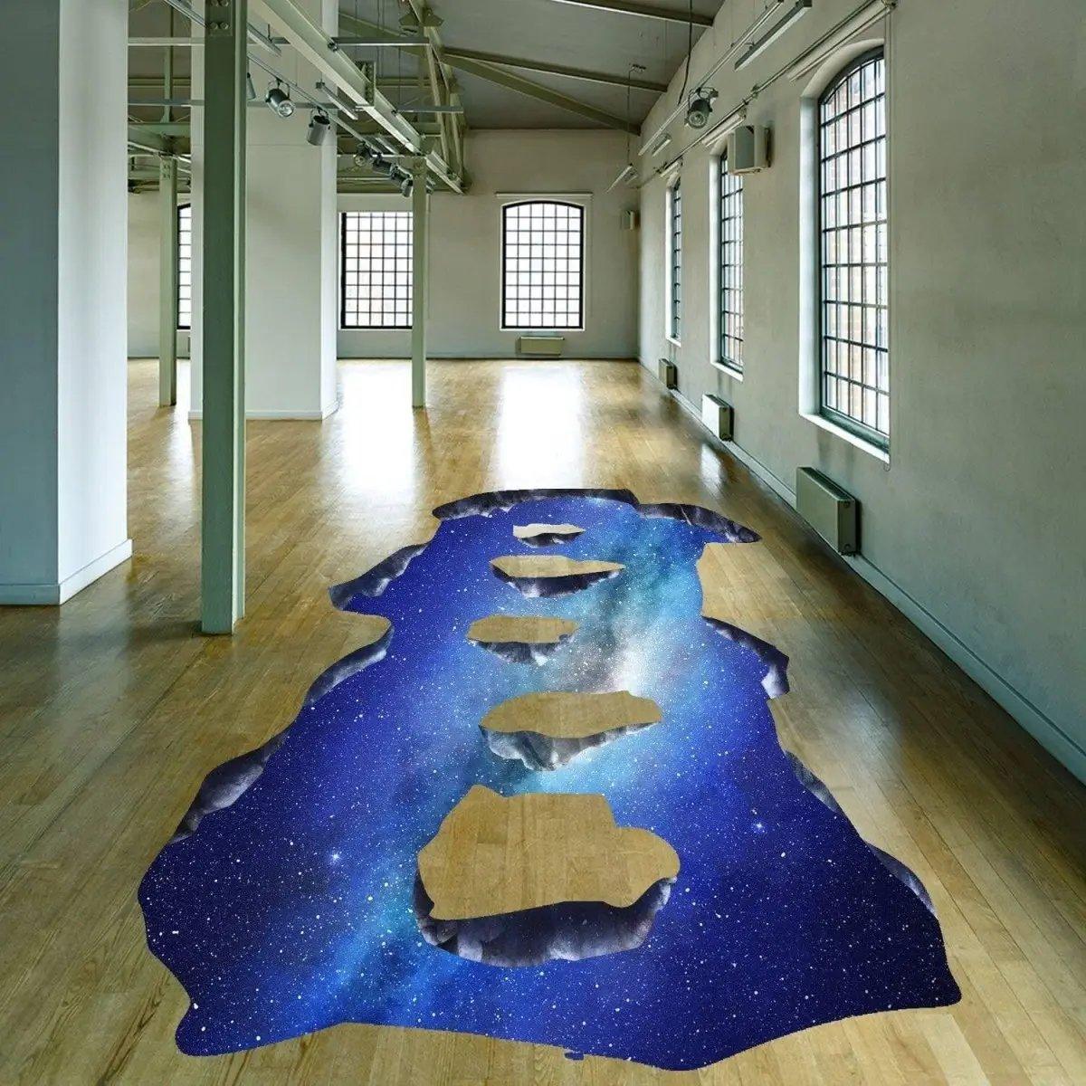 Galactic Skyway Floor Decal - Transform Your Space with a Celestial Journey - Decords