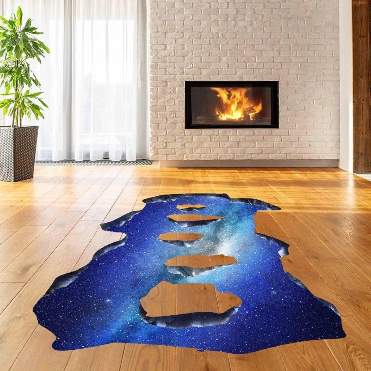 Galactic Skyway Floor Decal - Transform Your Space with a Celestial Journey - Decords