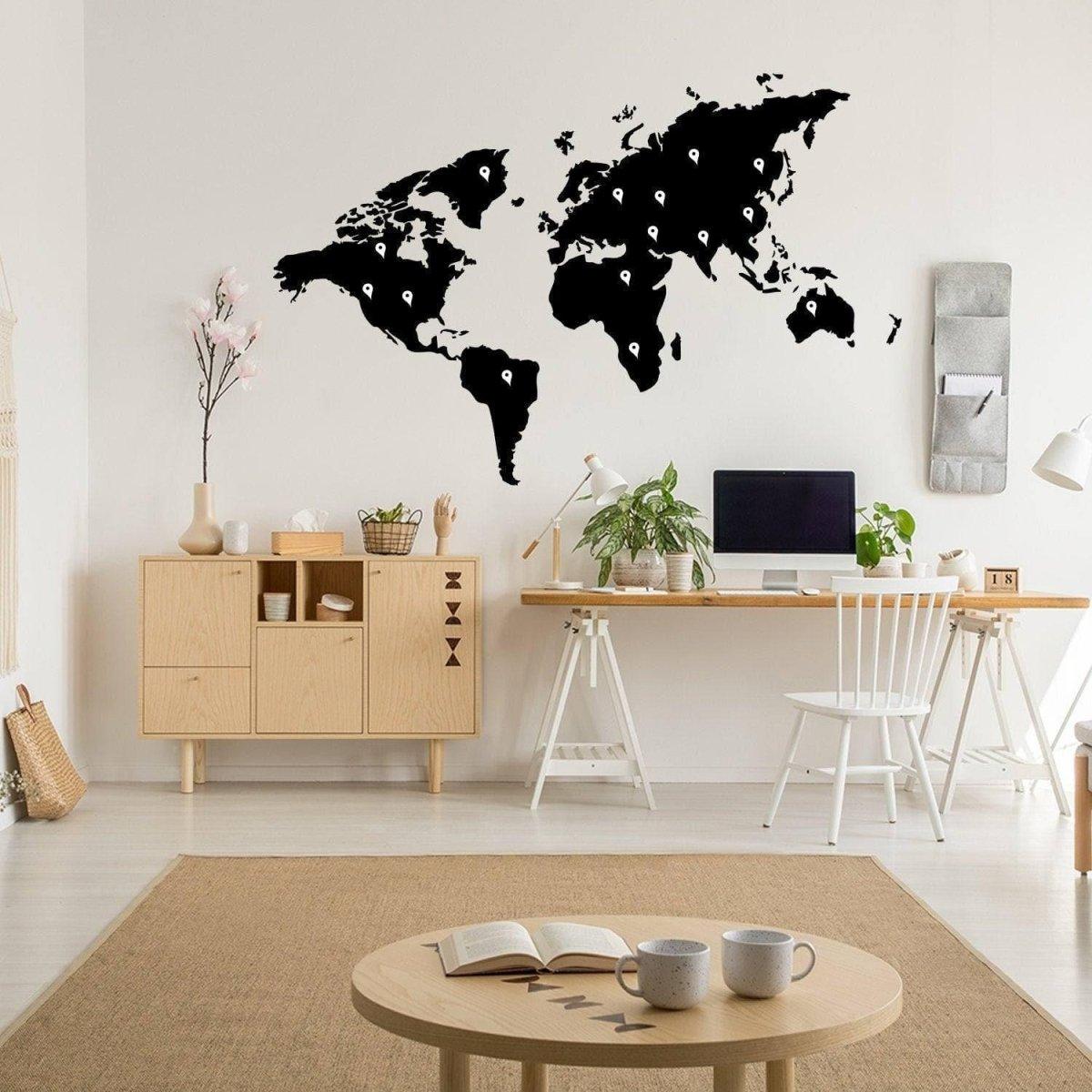 Wanderlust Vinyl Sticker - Wall Decal for Travel Lovers, Artistic Design - Decords