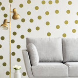 Elegant Gold Circle Wall Decals - Peel Off Gold Wall Stickers for Home Decor - Decords