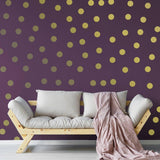 Elegant Gold Circle Wall Decals - Peel Off Gold Wall Stickers for Home Decor - Decords