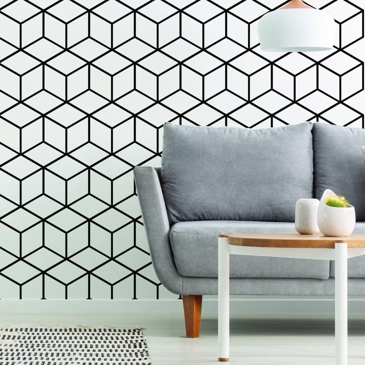 Hexagonal Honeycomb Wall Decal - Adhesive Vinyl Sticker for Walls - Decords