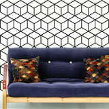 Hexagonal Honeycomb Wall Decal - Adhesive Vinyl Sticker for Walls - Decords