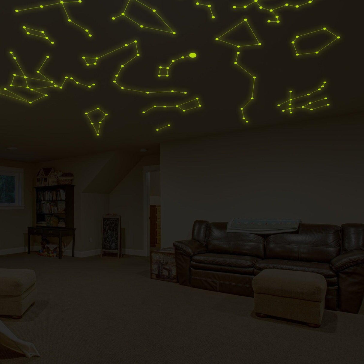 Custom Glowing Vinyl Wall Decal - Customised Glow in Dark Ceiling Sticker - Decords