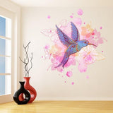 Hummingbird Wall Vinyl Sticker - Colibri Art Decor Humming Bird Cute Colorful Home Decal Gift - Decords