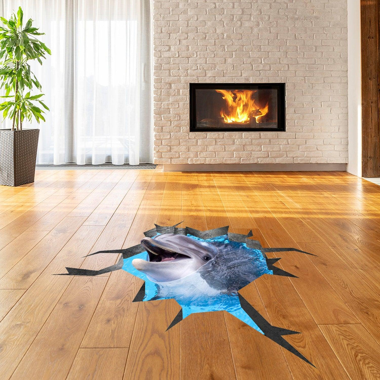 3d Dolphin Stickers For Floor - 3d Floor Dolphin Decals Stickers 3d - Decords