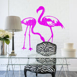 Flamingo Decal Pink Sticker - Tropical Art Cute Wall Decor Vinyl Stickers - Decords