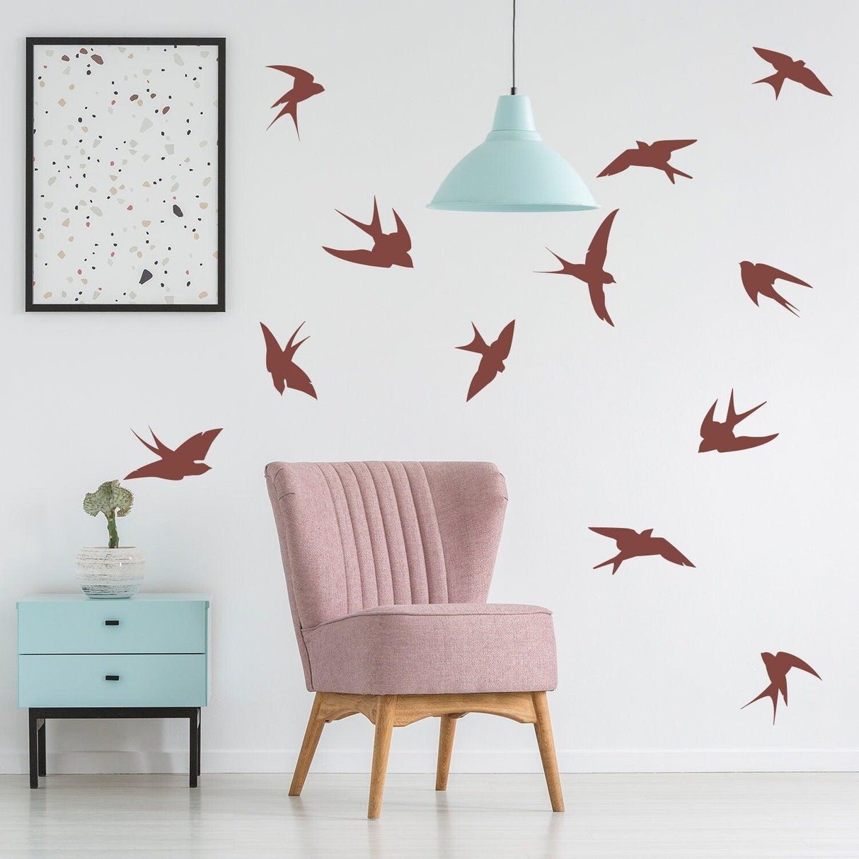 12x Flock Of Birds Wall Sticker - Vinyl Flying Decal Art Decor - Decords