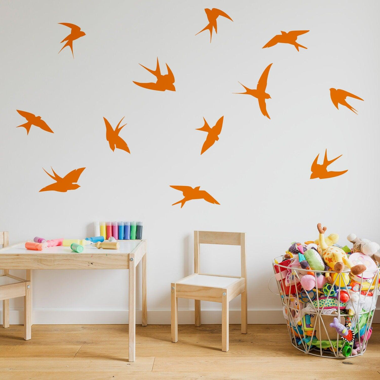 12x Flock Of Birds Wall Sticker - Vinyl Flying Decal Art Decor - Decords