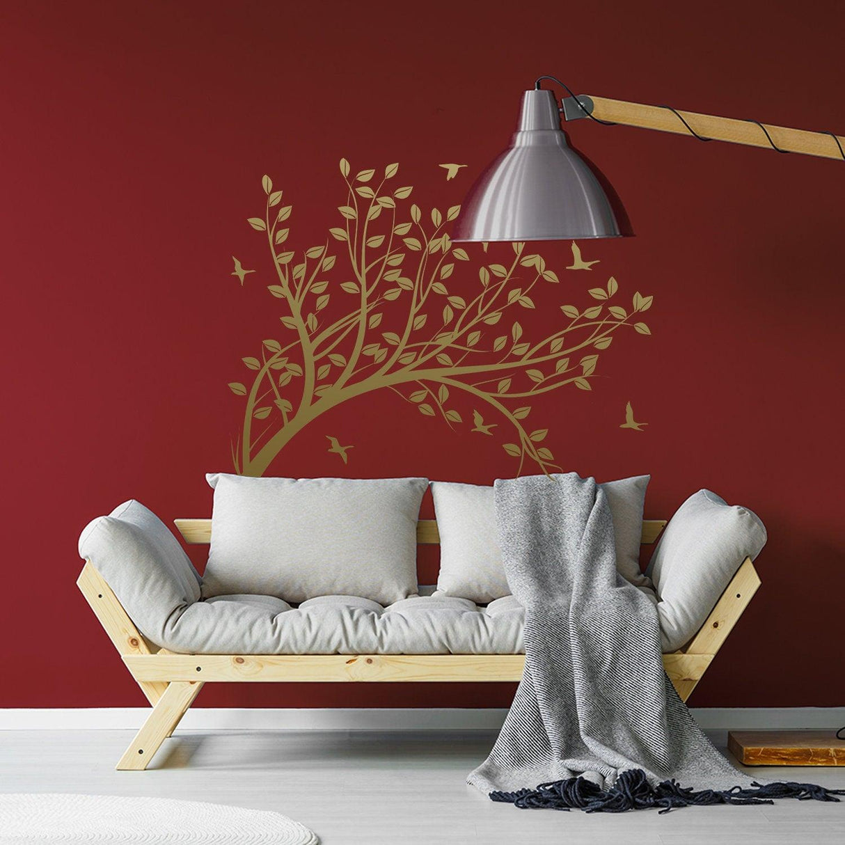 Branch Wall Tree Sticker Vinyl Decal - Bird Kids Room Decals - Decords