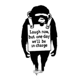 Banksy Monkey Wall Sticker - Art Vinyl Street Baksy Decal - Decords