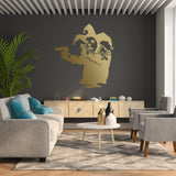 Banksy Vinyl Wall Decal Joker Clown With Guns - Jester Pistols Showing Tong Graffiti Street Art Decor Sticker - Decords