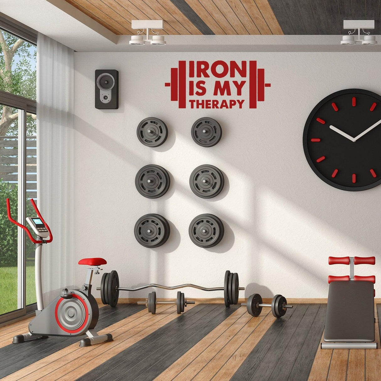 Bodybuilding Wall Gym Vinyl Sticker - Fitness Decor Workout Decal - Decords