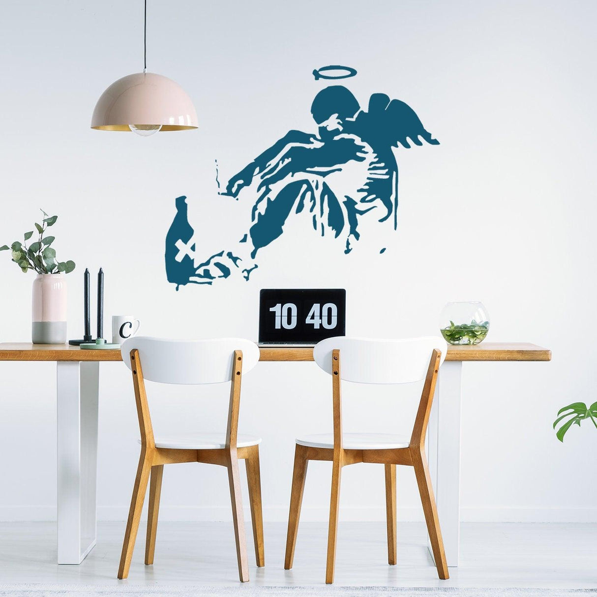 Banksy Fallen Angel Wall Sticker - Giant Art Street Graffiti Wings Vinyl Decal - Decords