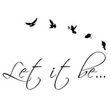 Let It Be Wall Sticker - Lets Go Love  Vinyl Decal - Decords