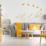 Let It Be Wall Sticker - Lets Go Love  Vinyl Decal - Decords