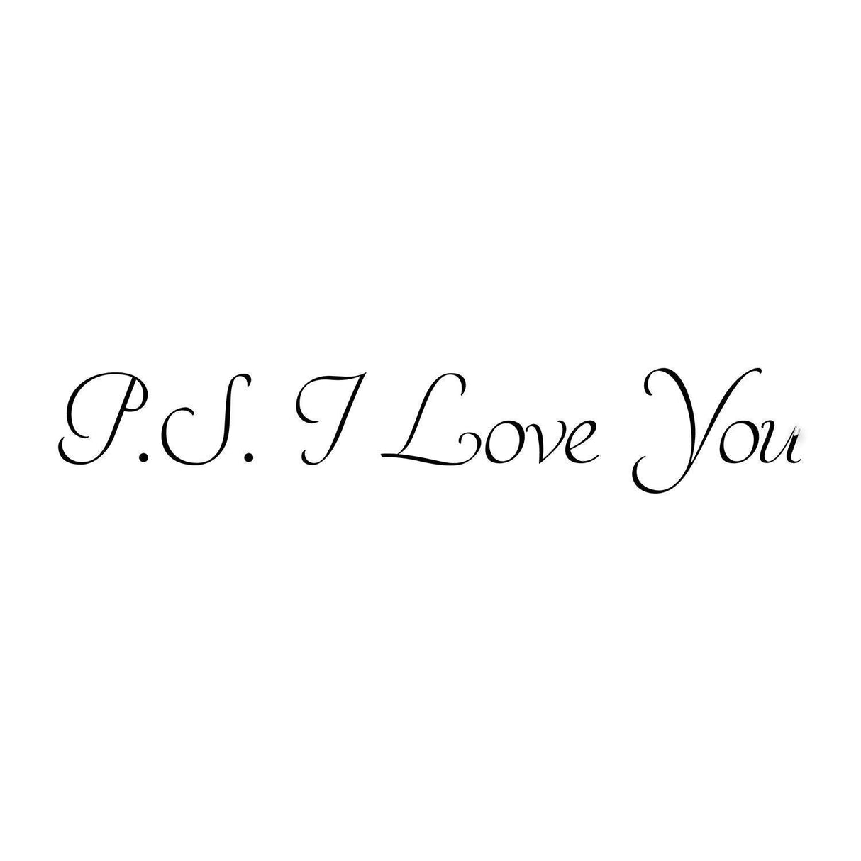 Ps I Love You Wall  Sticker - Romantic Bedroom Quote Decor Art Vinyl Decal - Decords