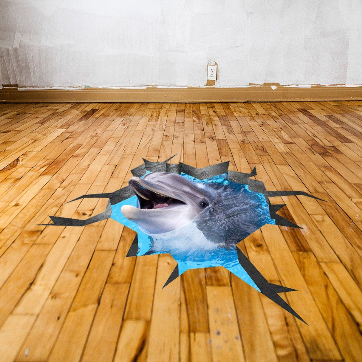 3d Dolphin Stickers For Floor - 3d Floor Dolphin Decals Stickers 3d - Decords