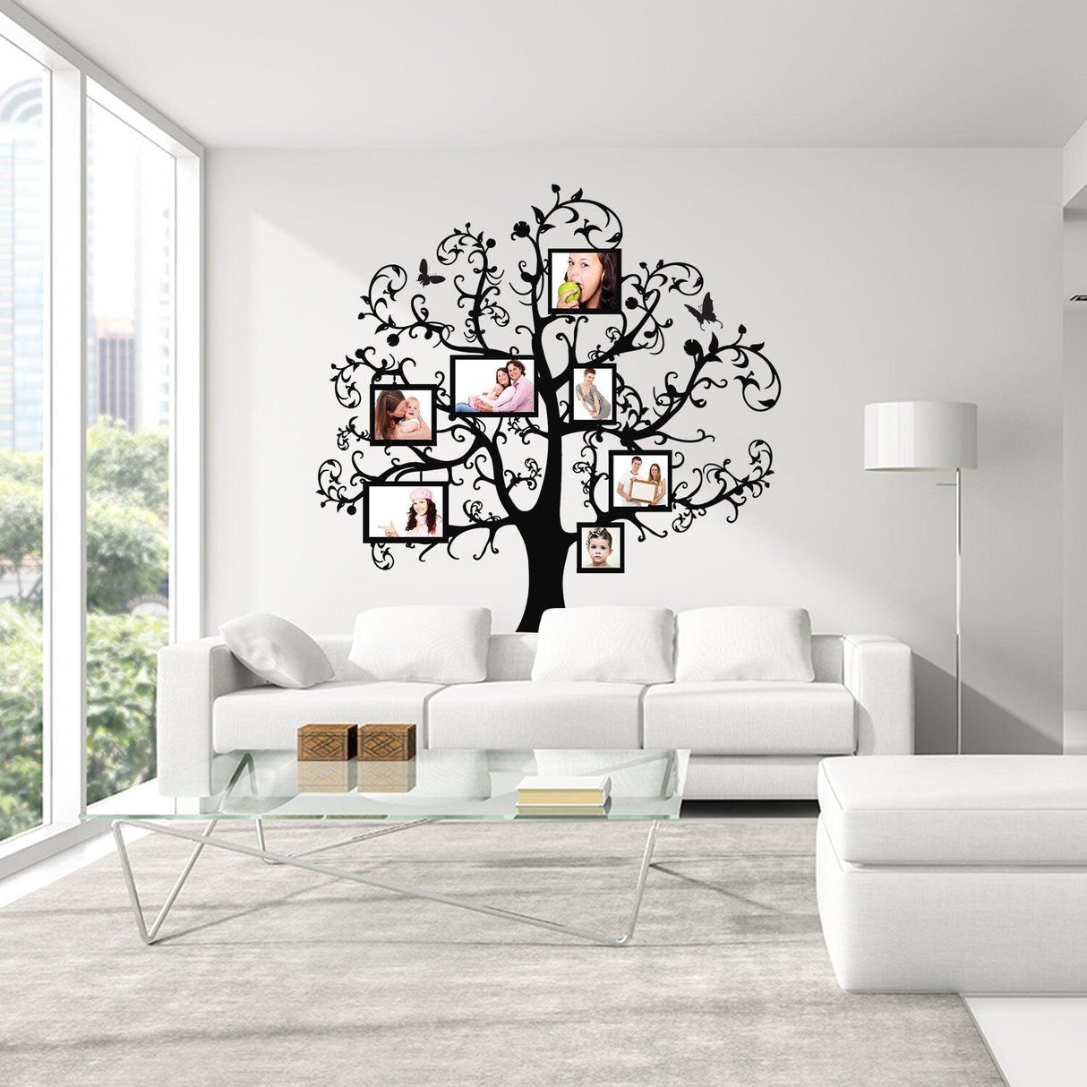 Photo Frame Tree Sticker - Family Vinyl Wall Decal - Decords