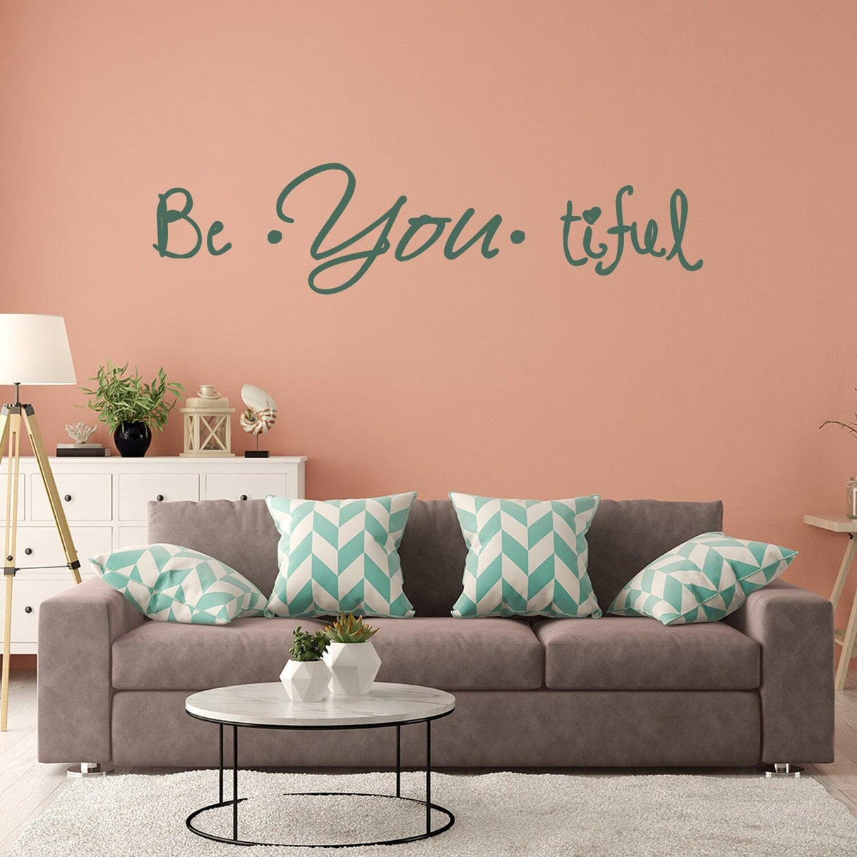 Beautiful Quote Wall Sticker - Be You Own Kind Of Tiful Beyoutiful Art Vinyl Decal - Decords