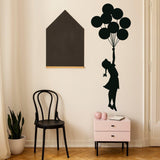 Balloon Girl Banksy Wall Sticker - Hot Air Nursery Baby Decor Vinyl Room Cute Decal - Decords