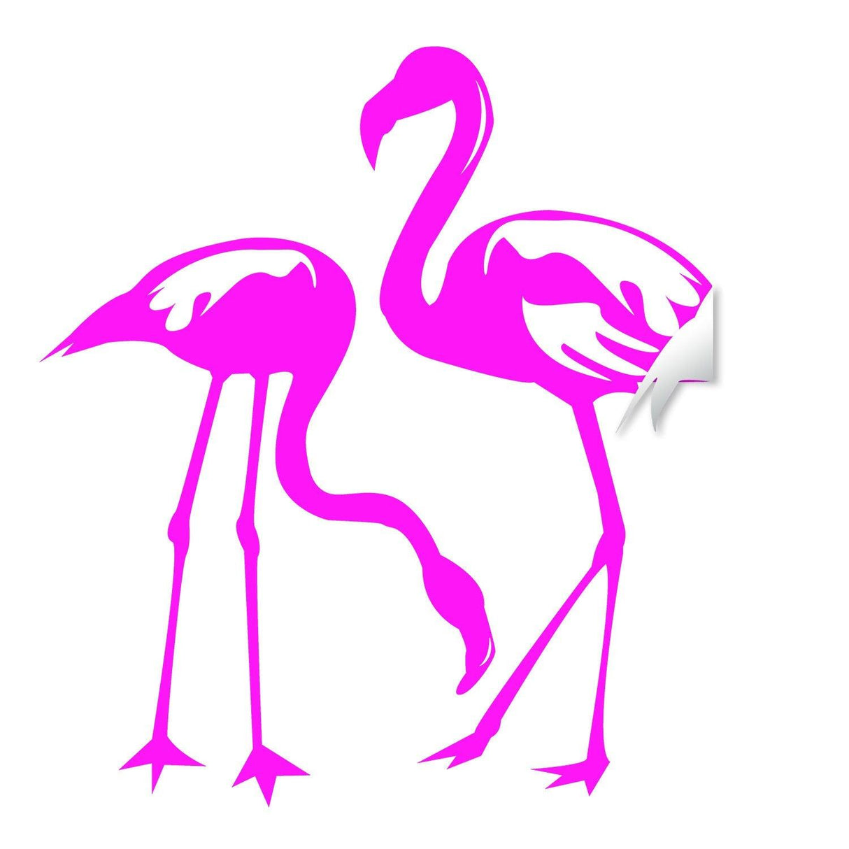 Flamingo Decal Pink Sticker - Tropical Art Cute Wall Decor Vinyl Stickers - Decords