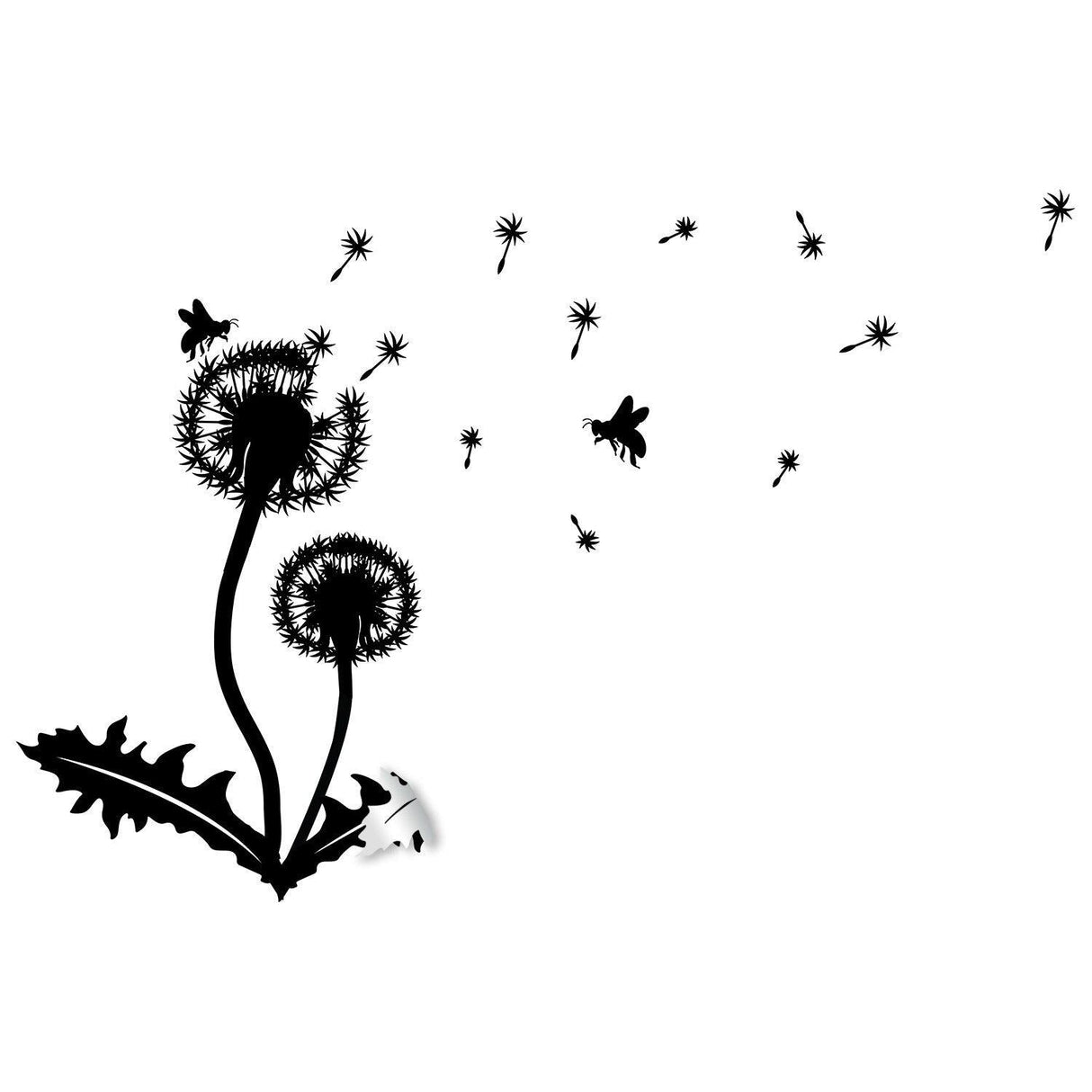 Dandelion Vinyl Sticker Wall Decal - Dandelions Art Flower Decor Nursery Decals - Decords