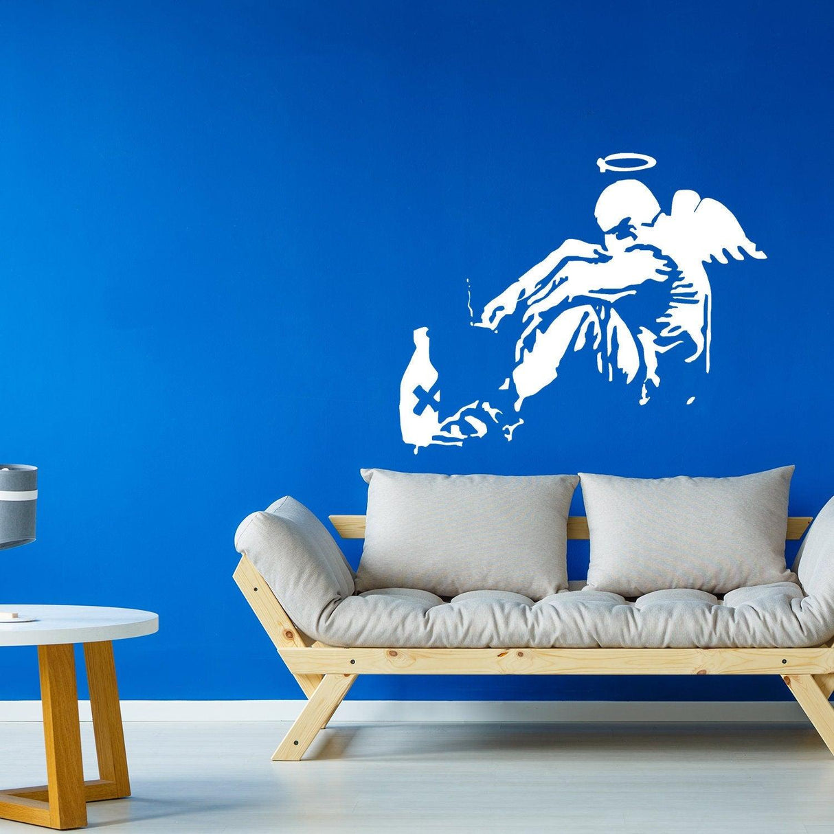 Banksy Fallen Angel Wall Sticker - Giant Art Street Graffiti Wings Vinyl Decal - Decords