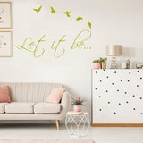 Let It Be Wall Sticker - Lets Go Love  Vinyl Decal - Decords