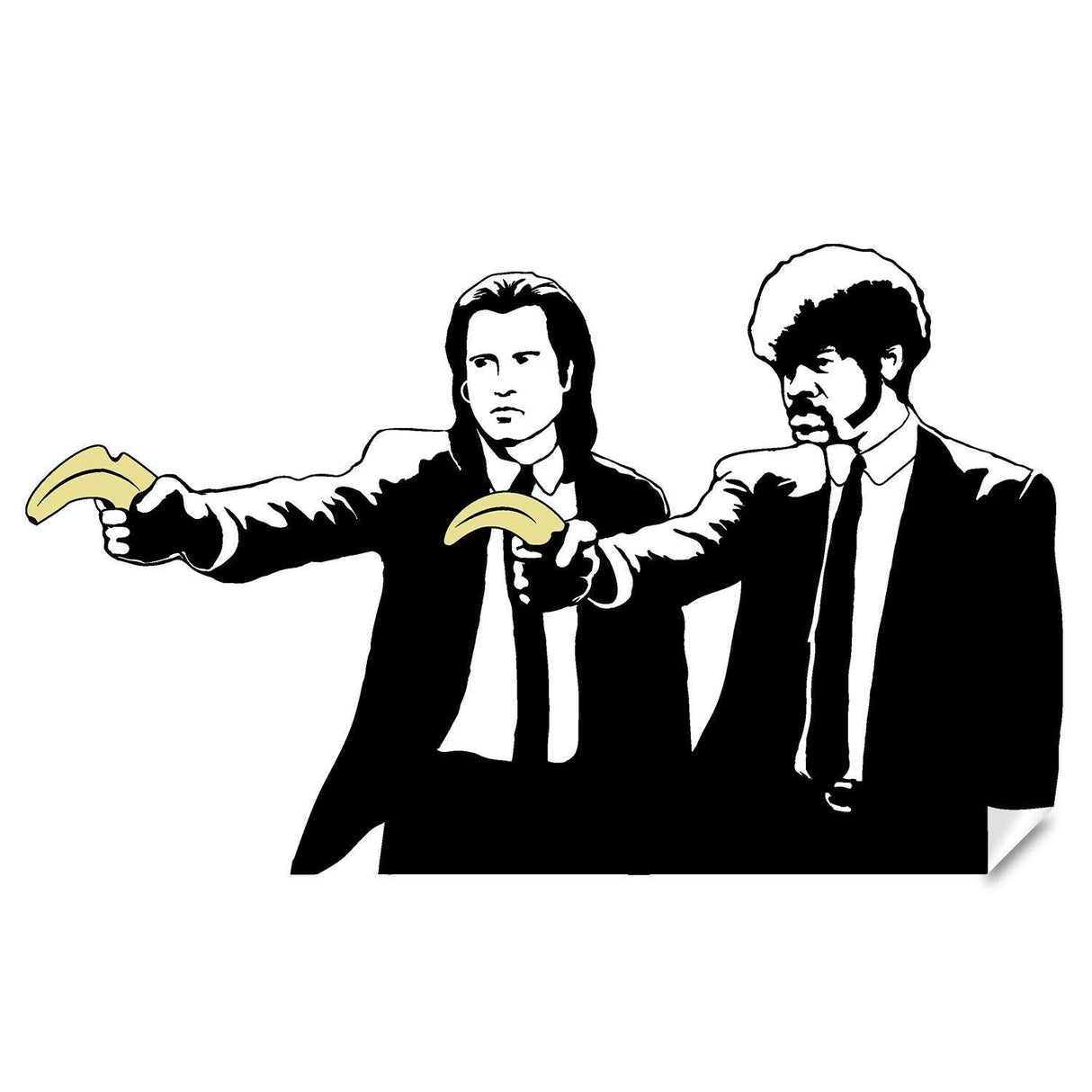 Banksy Pulp Fiction Sticker - Wall Art Vinyl Movie Jackson Pop Decal - Decords