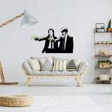 Banksy Pulp Fiction Sticker - Wall Art Vinyl Movie Jackson Pop Decal - Decords