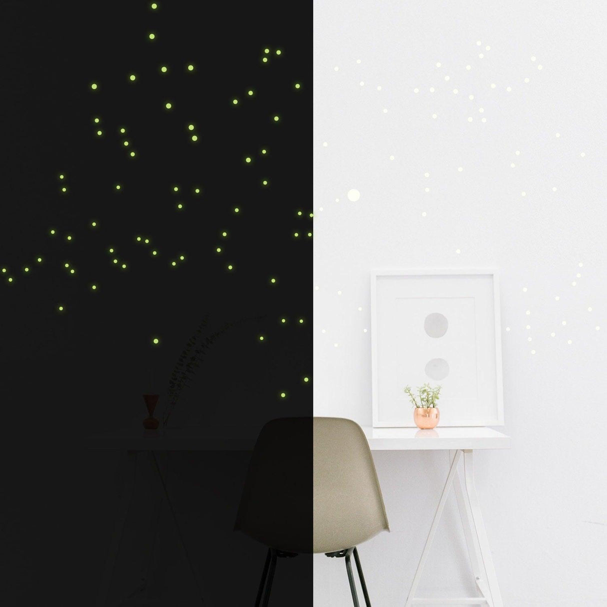 Night Glowing Star Wall Stickers - Glow In The Dark Stars Art Vinyl Decals Luminescent Luminous Light Effect Constellations Ceiling Sticker - Decords