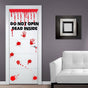 Zombie Bathroom Door Sticker - Toilet Decor Vinyl Halloween Decal - Decords