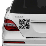 Custom Qr Code Sticker -  Personalized Design Scan Wall Business Vinyl Waterproof Decal - Decords