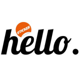 Hello Vinyl Sticker - Welcome Front Wall Text Art Decal - Decords