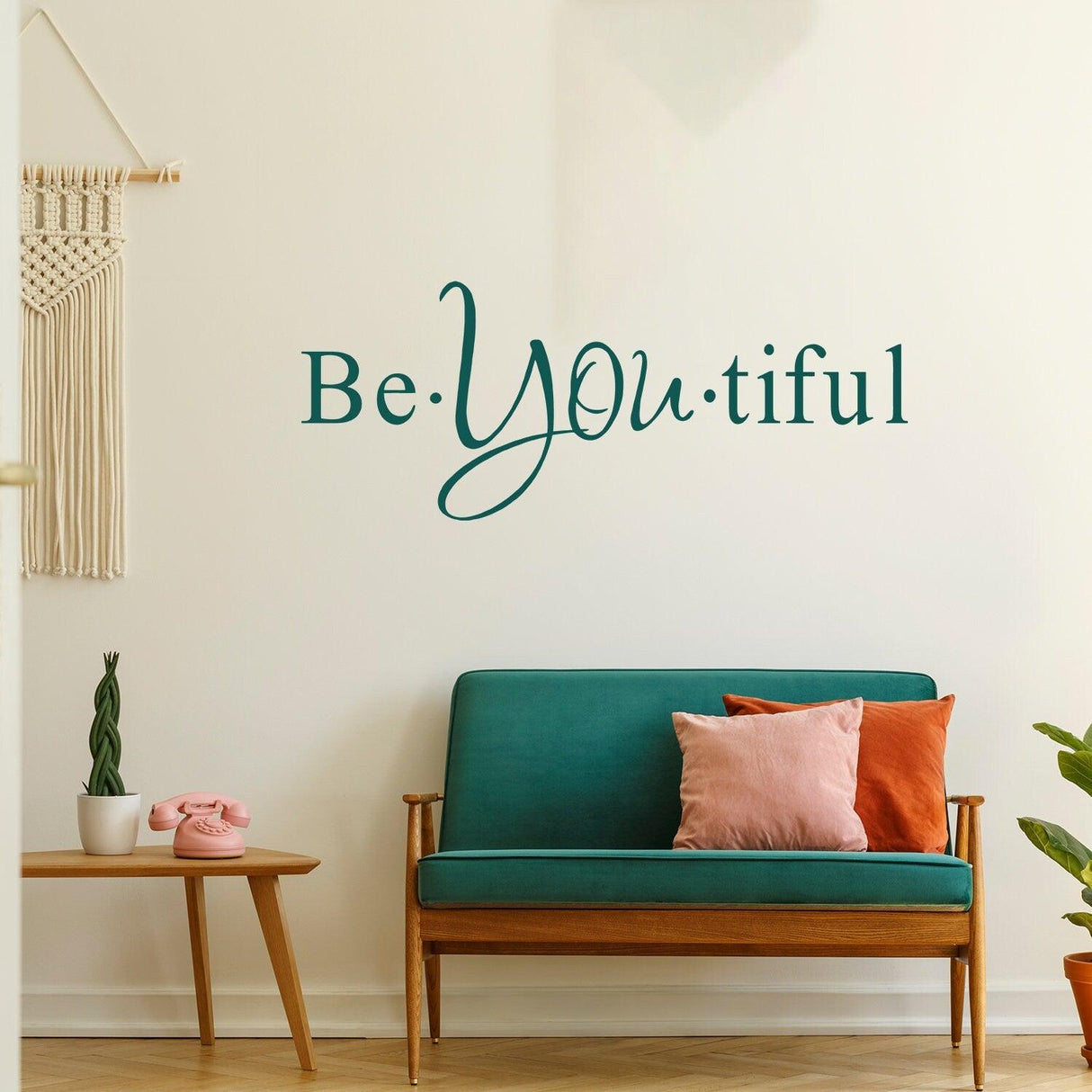 Beautiful Quote Wall Sticker - Be You Own Kind Of Tiful Beyoutiful Art Vinyl Decal - Decords