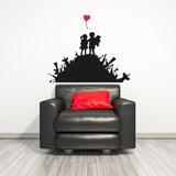 Banksy Boy And Girl Friend Wall Sticker - Kid With A Child Art Balloon Decor Room Street Graffiti Decal - Decords