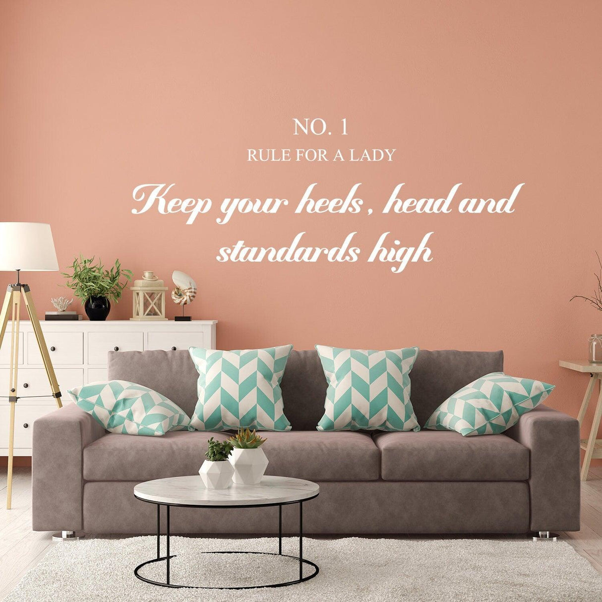 Rule For A Lady Wall Sticker - True Teen Laptop Feminist Crazy Decal Gift - Decords