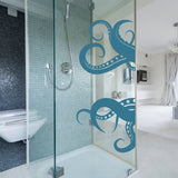 Octopus Tentacles Vinyl Wall Art Sticker - Bathroom Ocean Sea Creature Decor Die Cut Decal - Decords