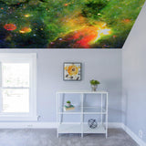 Space Theme Ceiling Vinyl Sticker - Star The Universe Galaxy Art Decor Nursery Planet Bedroom Decal - Decords