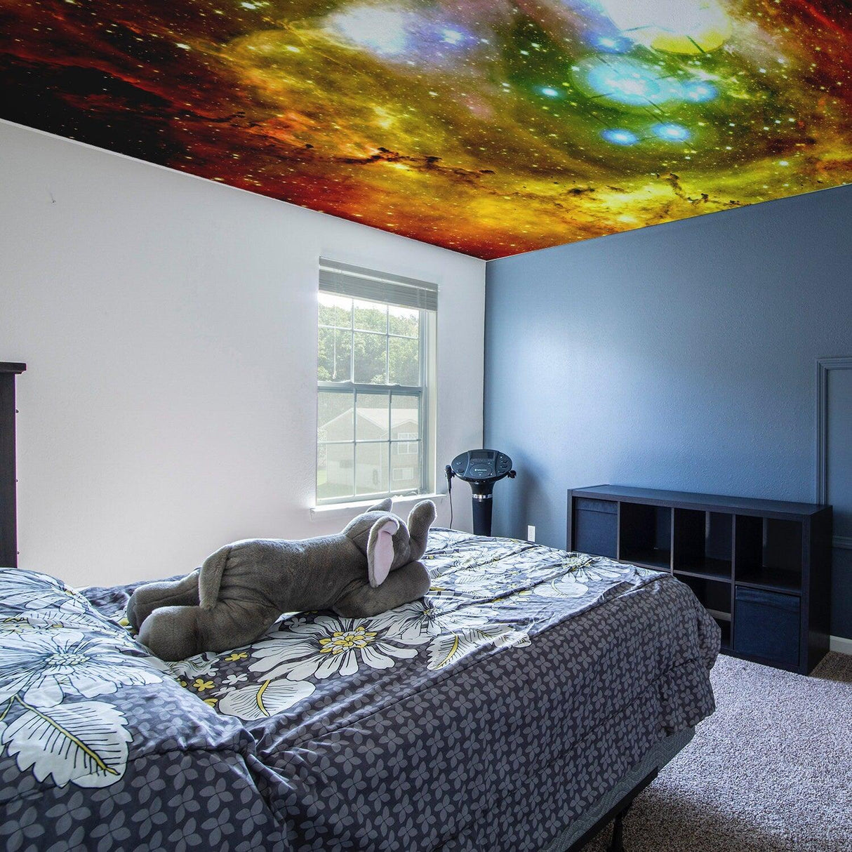 Space Theme Ceiling Vinyl Sticker - Star The Universe Galaxy Art Decor Nursery Planet Bedroom Decal - Decords