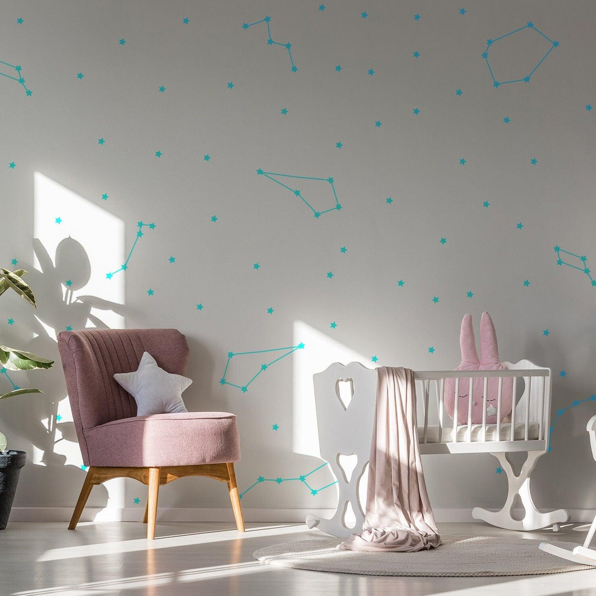 Constellations Vinyl Wall Stickers - Zodiac Star Space Ceiling Art Decals - Decords