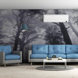 Foggy Forest Decal Wallpaper - Fog Tree Removable Wall Paper Sticker Mural Art - Decords