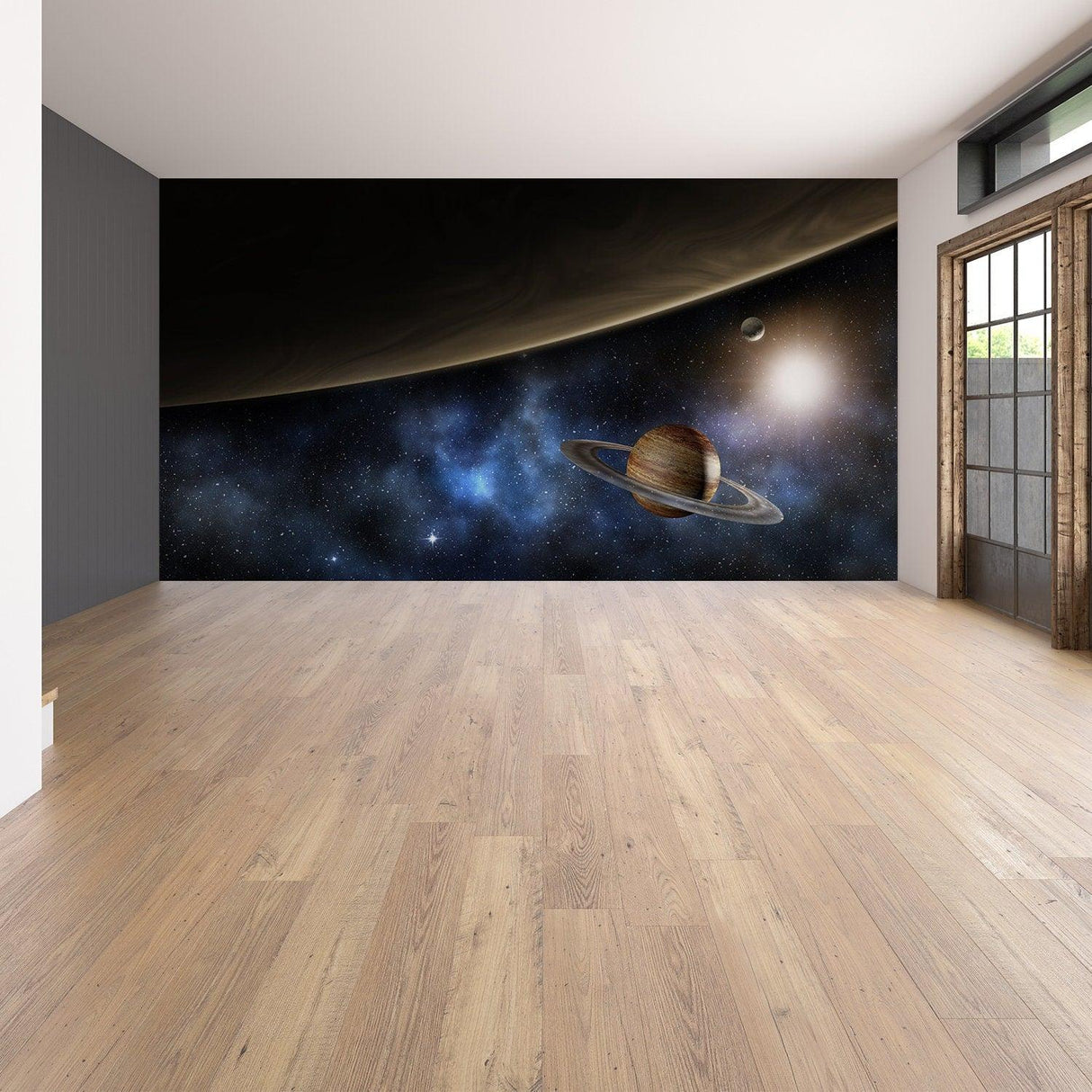 Deep Outer Space Wallpaper Art Decor Decal - 3d Galaxy Kid Nursery Room Removable Wall Sticker - Decords